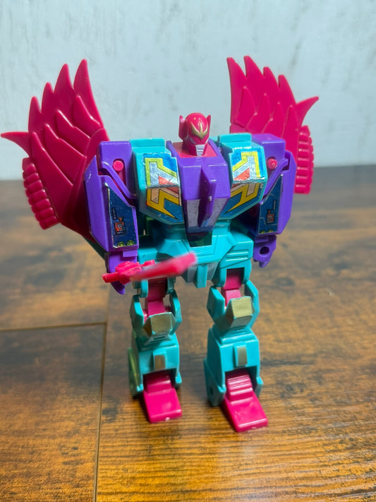 ROBO TRON 1992 Transformers knock off bootleg toy CIAN PURPLE RED color spada