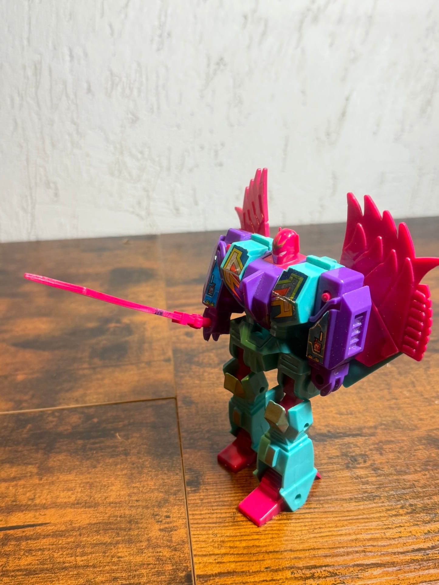 ROBO TRON 1992 Transformers knock off bootleg toy CIAN PURPLE RED color spada