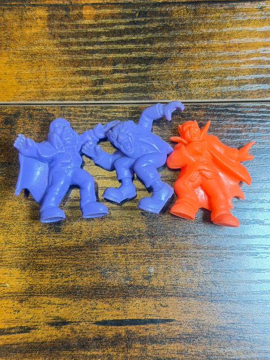 3 Mimp viola e arancio monster in my pockets serie 1
