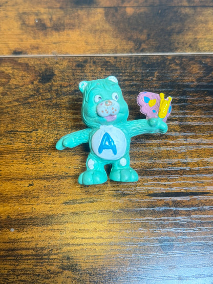 CARE BEARS BEAR GLI ORSETTI DEL CUORE GREEN W ANNI 90 TOYS VINTAGE PVC