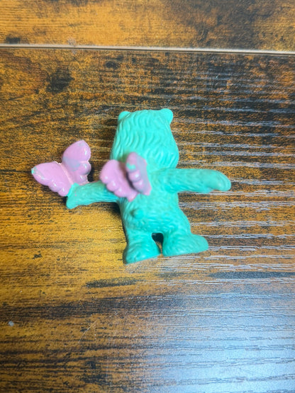 CARE BEARS BEAR GLI ORSETTI DEL CUORE GREEN W ANNI 90 TOYS VINTAGE PVC