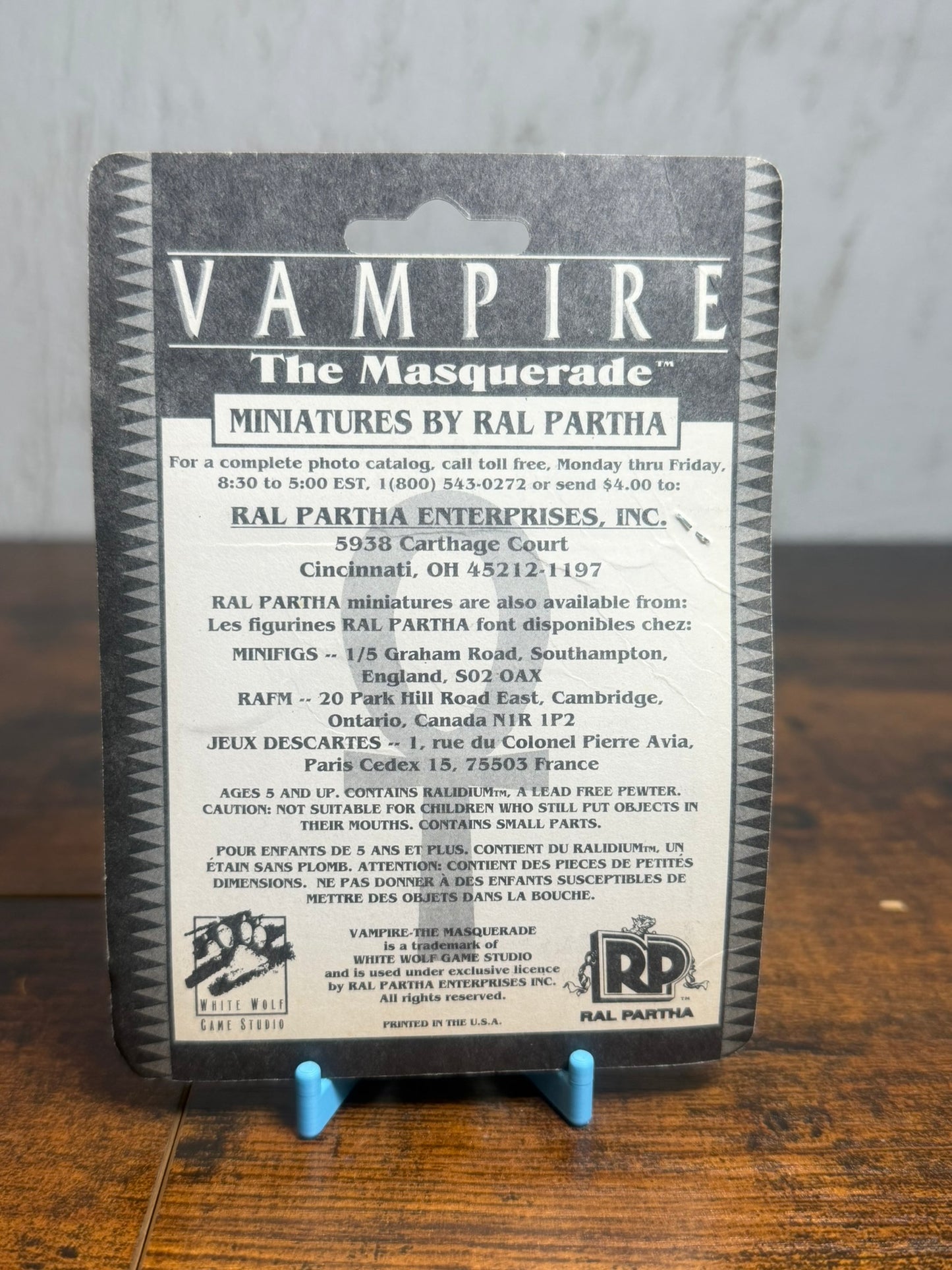 Vampire the masquerade ral partha minitures new sealed rare venture 69-203