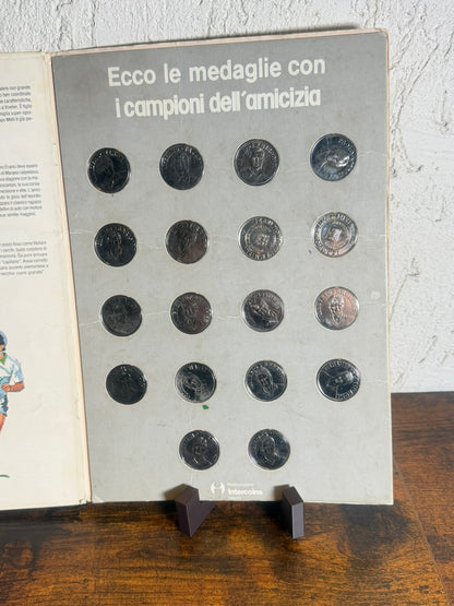 Raccoglitore I Campioni dell’amicizia 18 monete completa calcio