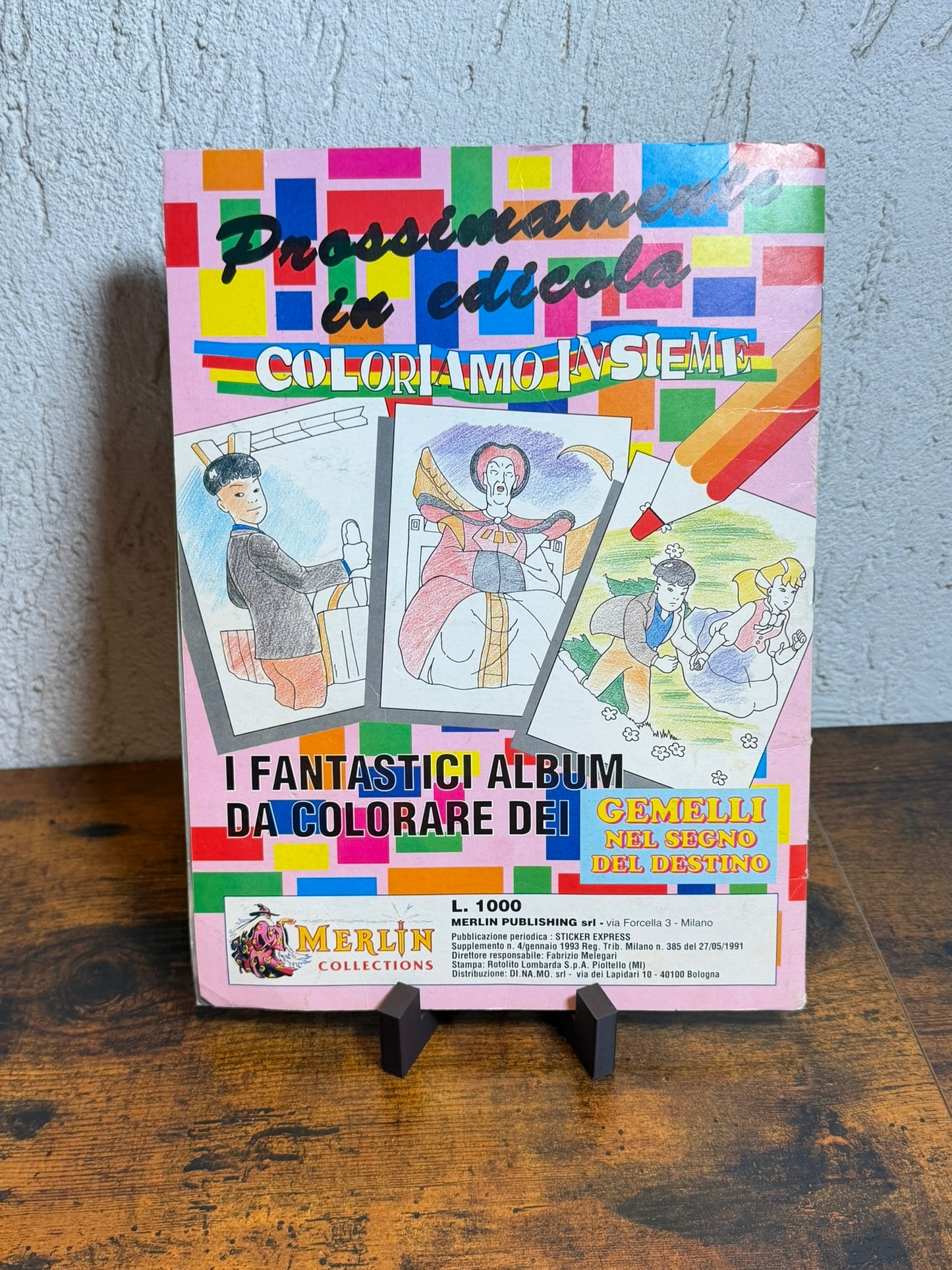 Album figurine Gemelli nel segno del destino incompleto