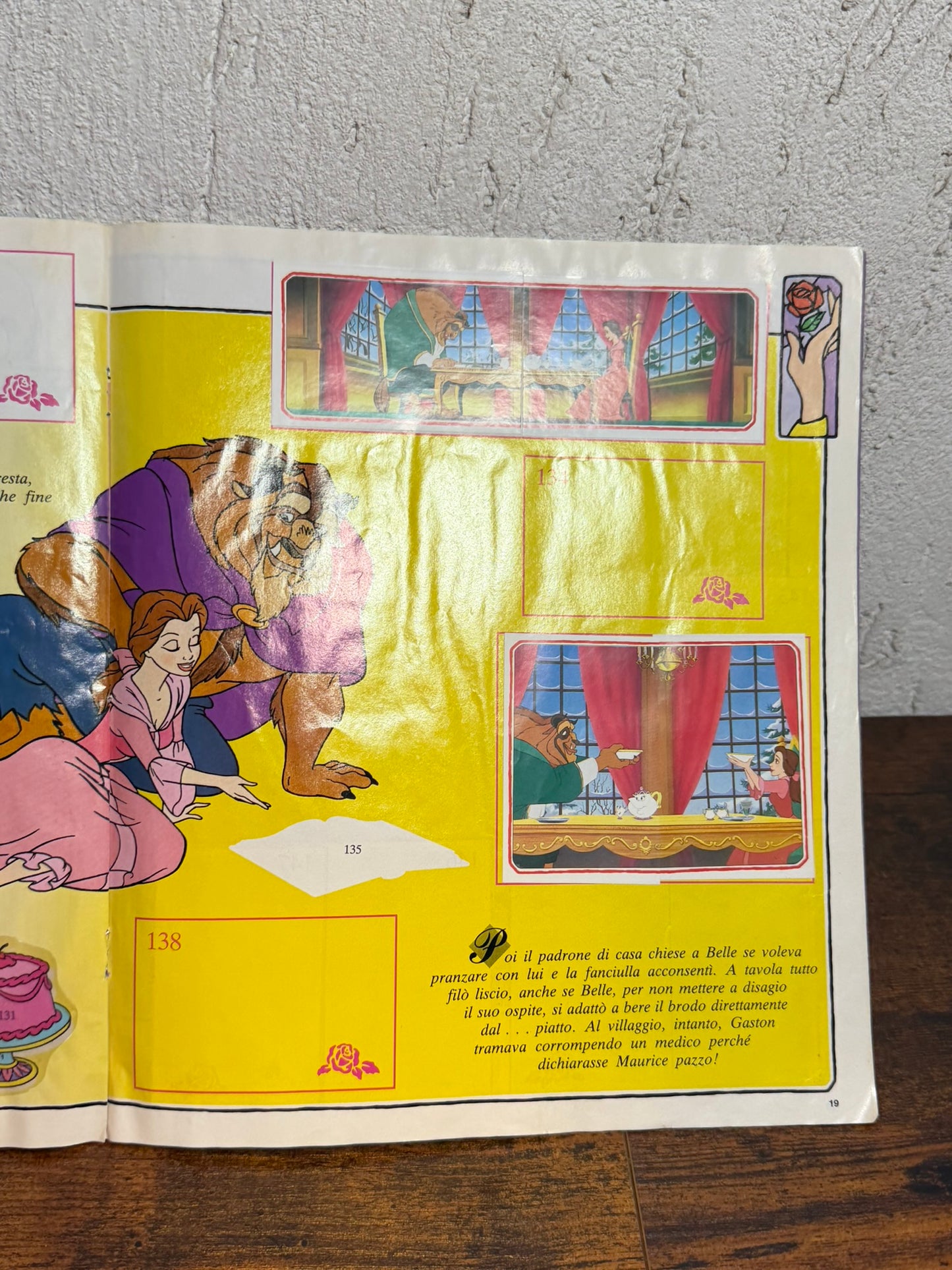 La bella e la bestia Disney Album figurine PANINI 1994 incompleto