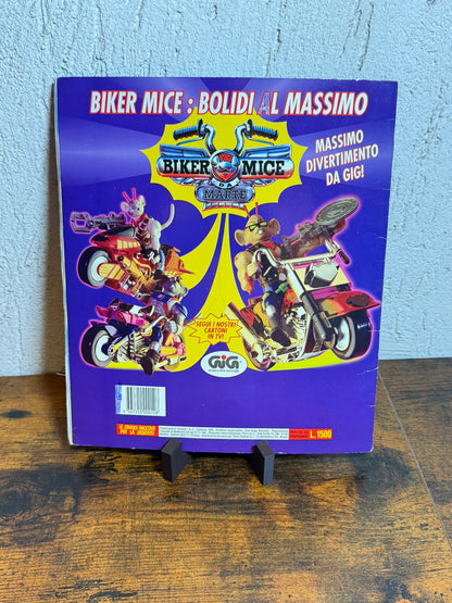 ALBUM FIGURINE PANINI 1994 BIKER MICE FROM MARS. DA MARTe incompleto rovinato