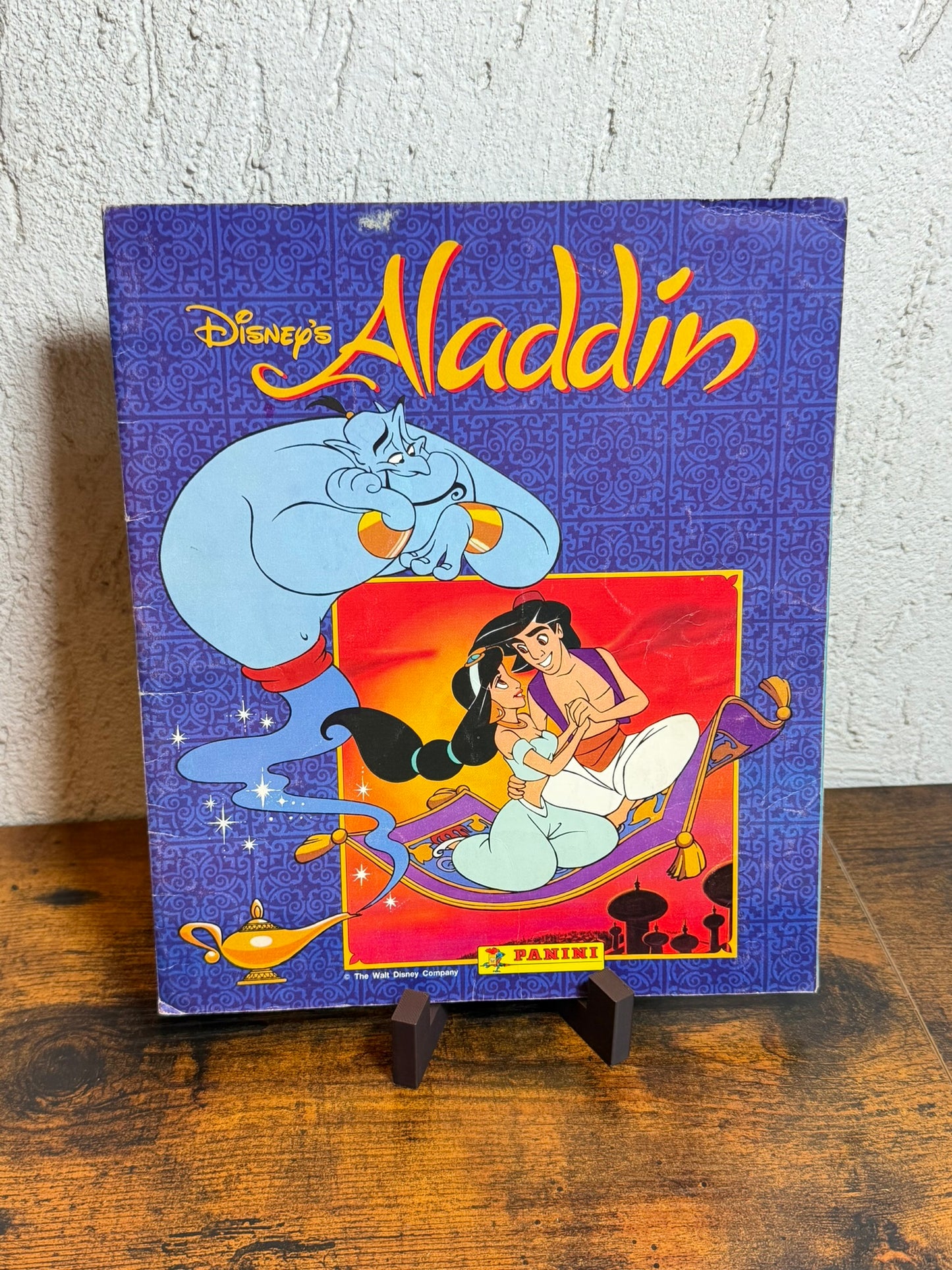 Album di figurine con figurine attaccate Disney's Aladdin, Panini incompleto