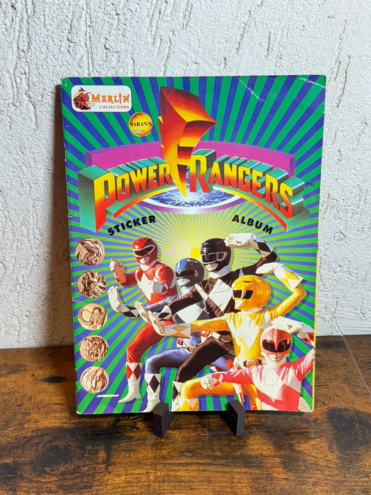 Album figurine Power Rangers sticker album Merlin collezione INCOMPLETO 1993