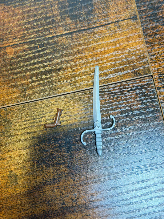 Gioco da tavolo vintage Rattle Me Bones spada pirata pezzo di ricambio originale