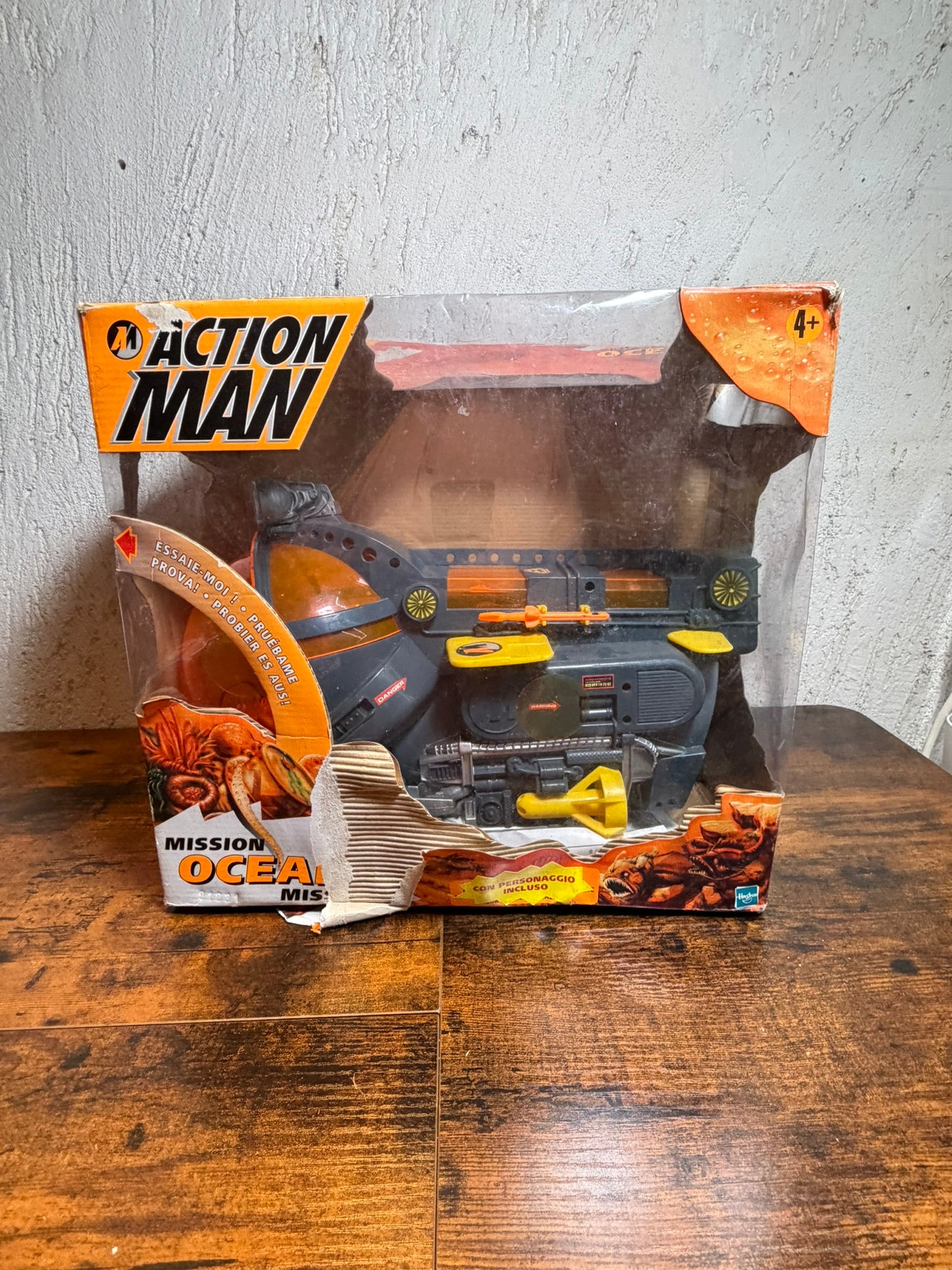 Hasbro UK Modern Action Man 12" 1999 Ocean Mission Submarine completo