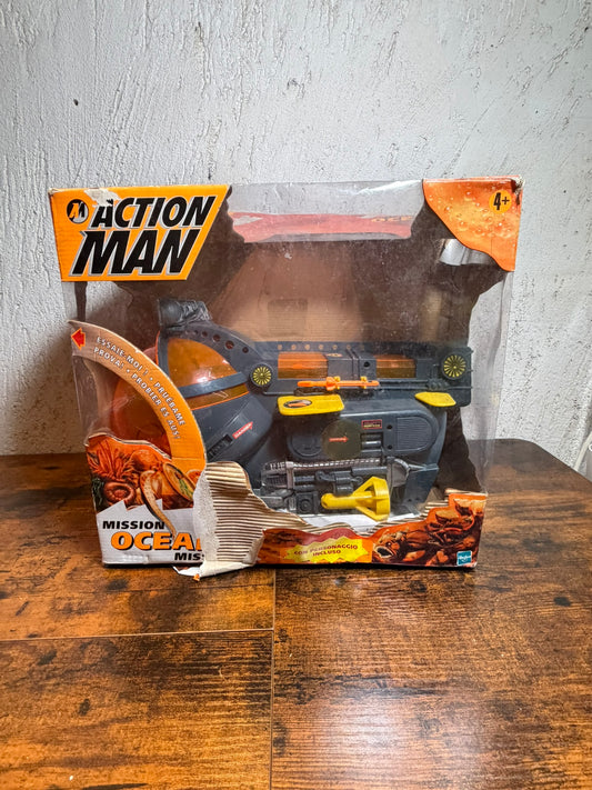 Hasbro UK Modern Action Man 12" 1999 Ocean Mission Submarine completo