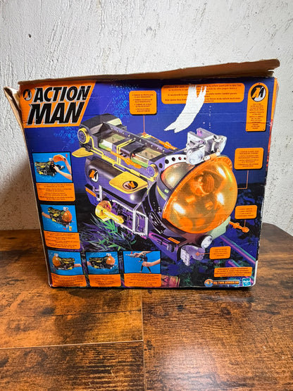 Hasbro UK Modern Action Man 12" 1999 Ocean Mission Submarine completo