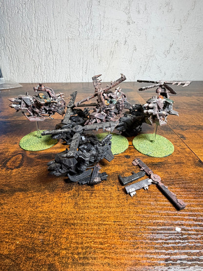 6 pezzi Warhammer 40k: Ork Deffkoptas (da riparare)