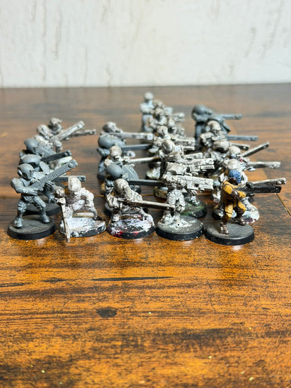Warhammer 40k TAU 10 Fire Warriors Painted