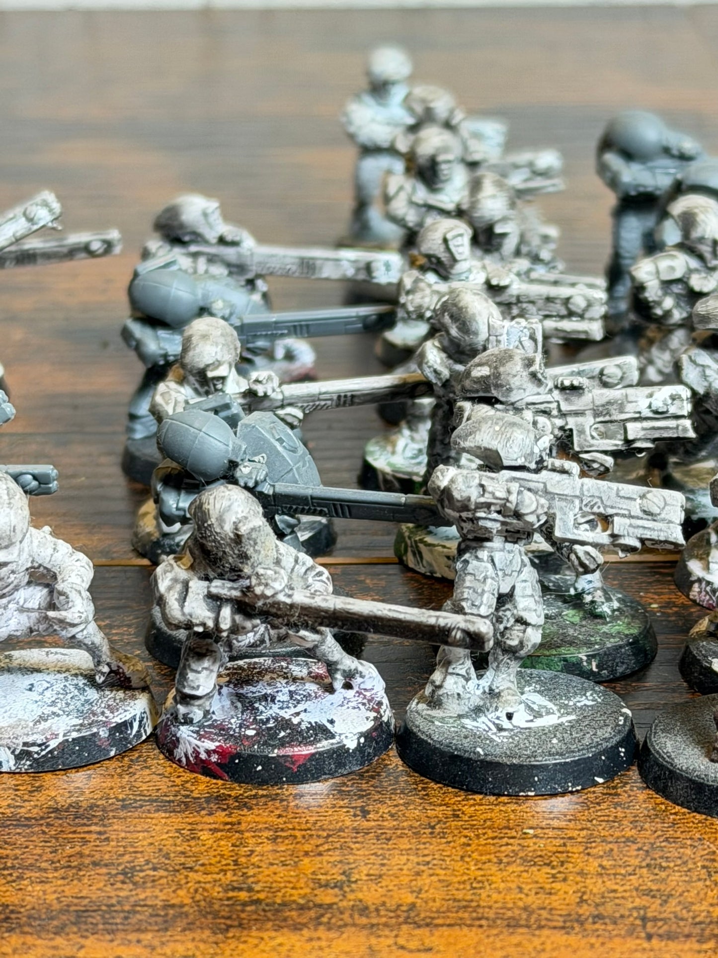 Warhammer 40k TAU 10 Fire Warriors Painted
