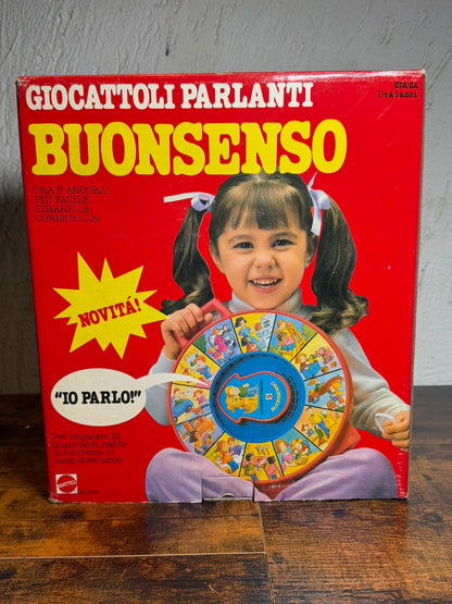 Mattel Prescolastici Giocattoli Parlanti BUONSENSO MIB, 1985 Made in Italy