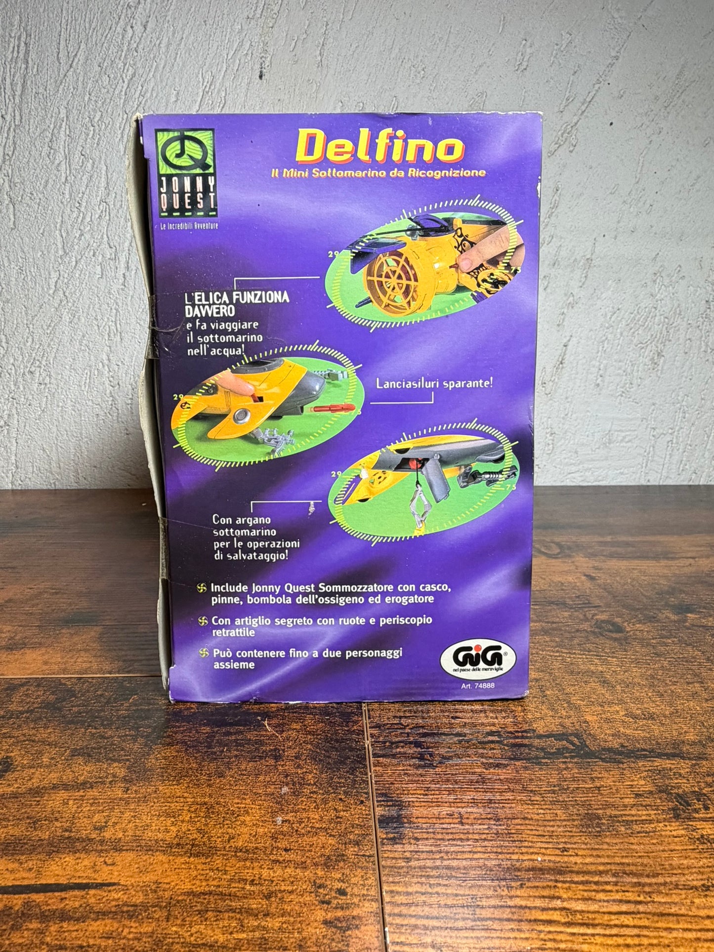 JONNY QUEST VINTAGE ACTION FIGURE DELFINO SOTTOMARINO PORPOISE 1996 GALOOB AF4