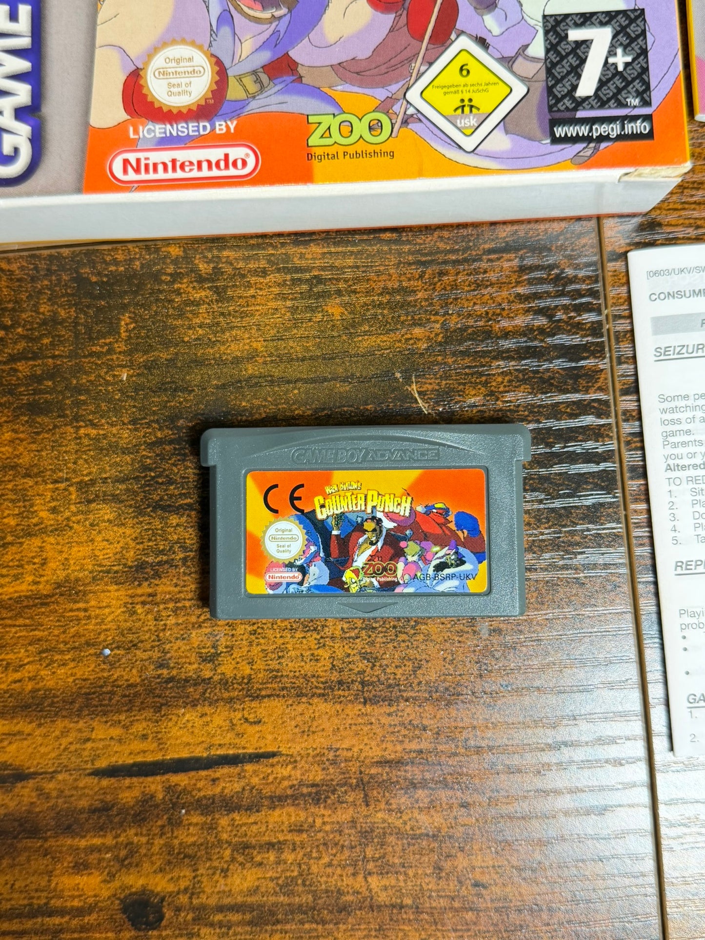 Wade Hixton's Counter Punch Nintendo Gameboy Advance completo