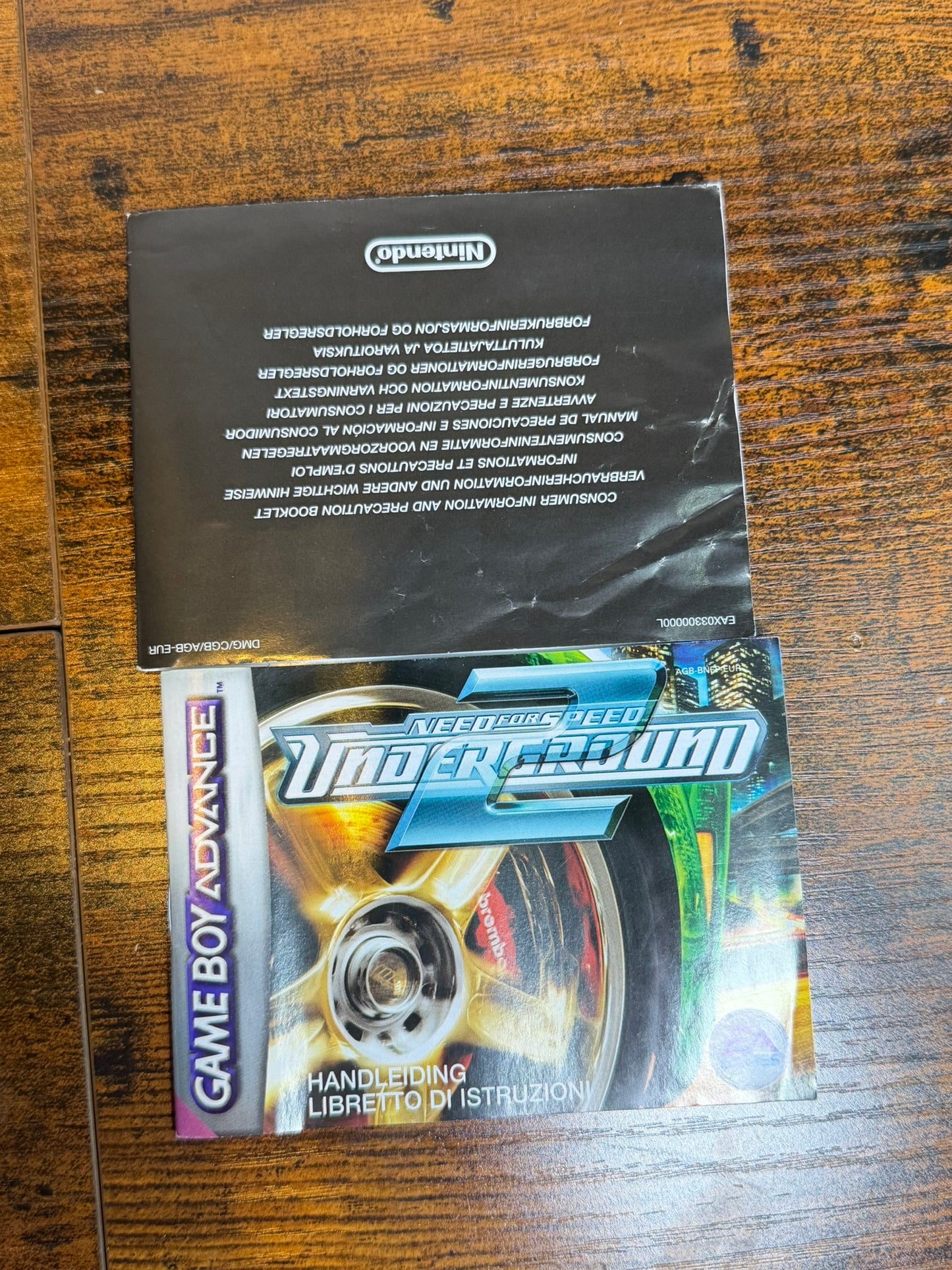 NEED FOR SPEED UNDERGROUND 2 NINTENDO GAME BOY ADVANCE GBA