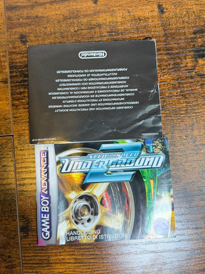 NEED FOR SPEED UNDERGROUND 2 NINTENDO GAME BOY ADVANCE GBA