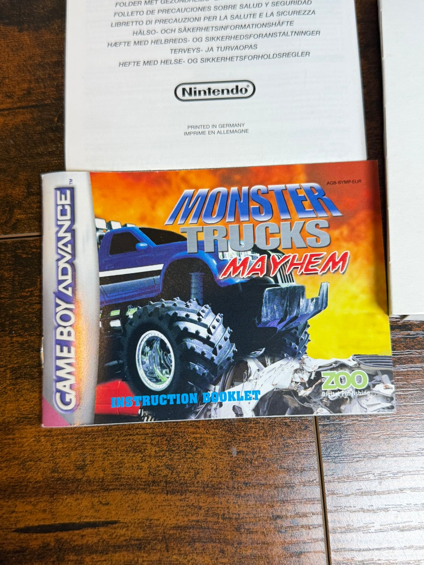 GAME BOY ADVANCE - MONSTER TRUCKS - NINTENDO