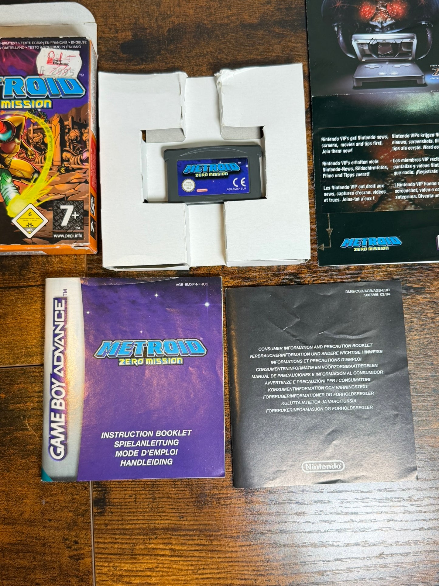 Metroid Zero Mission in confezione originale - Nintendo Game Boy Advance