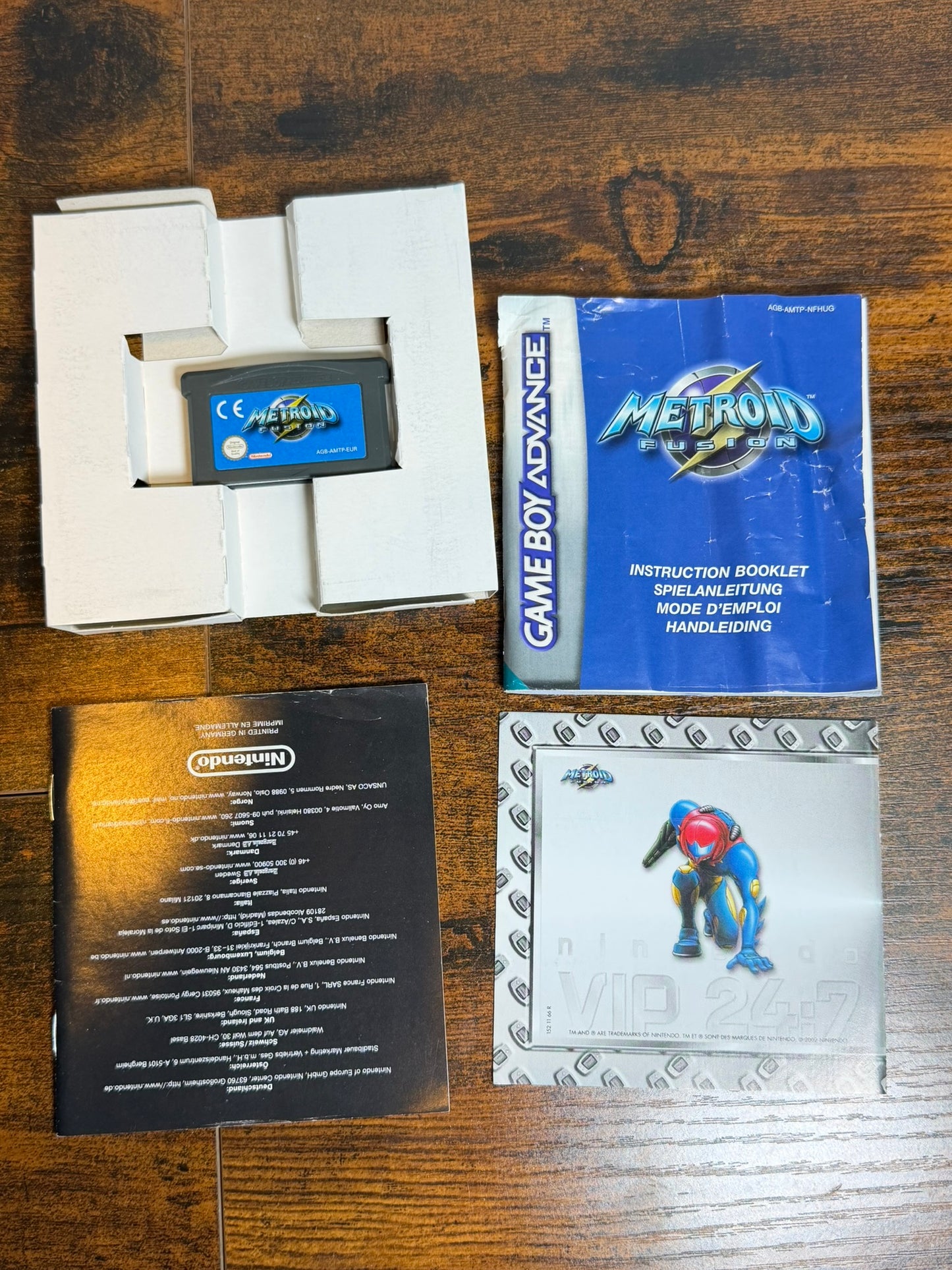 METROID FUSION NINTENDO GBA GAMEBOY ADVANCE COMPLETO PAL ITA EU