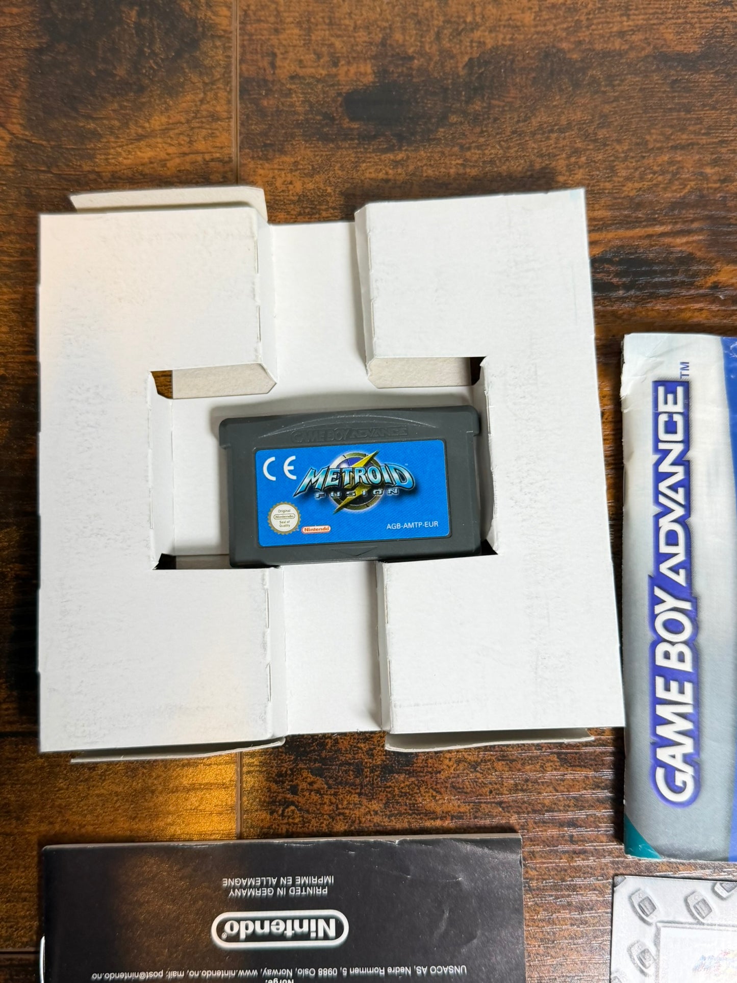METROID FUSION NINTENDO GBA GAMEBOY ADVANCE COMPLETO PAL ITA EU