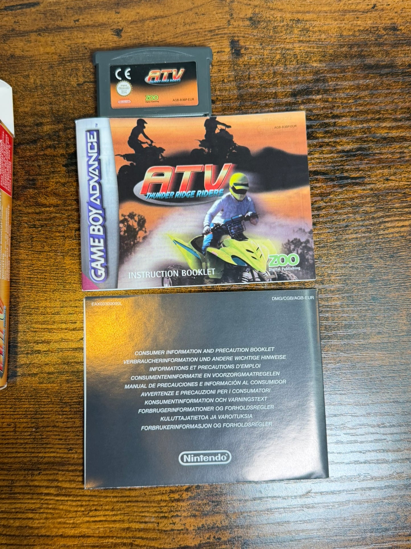 ATV Thunder Ridge Riders Quad game 4 ruote Game Boy Advance