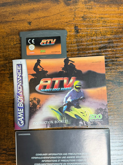 ATV Thunder Ridge Riders Quad game 4 ruote Game Boy Advance