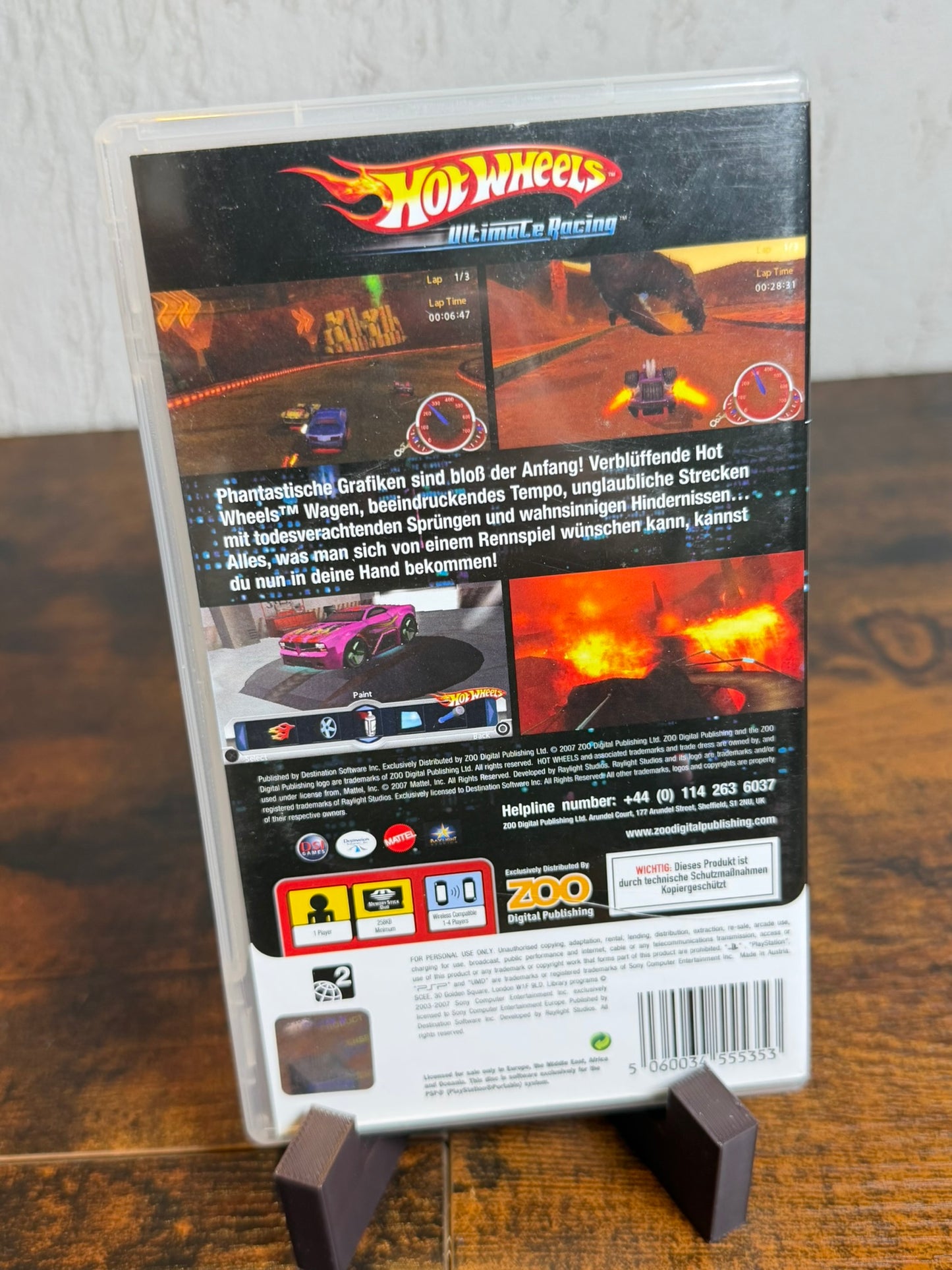 Hot Wheels Ultimate Racing - Playstation Portable PSP tedesco