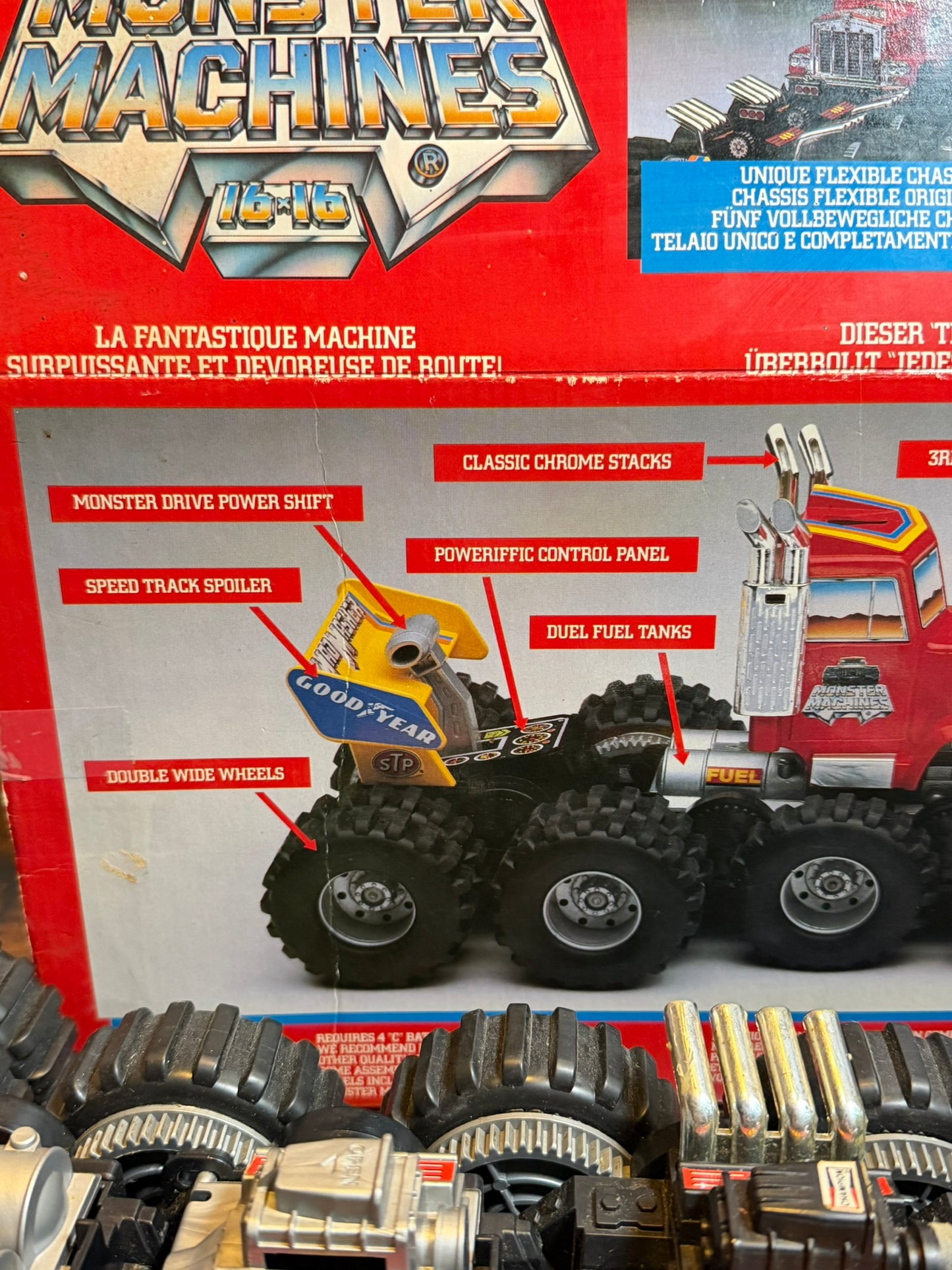 TOMY MONSTER MACHINES 16×16 TOMY 1986 non funzionante