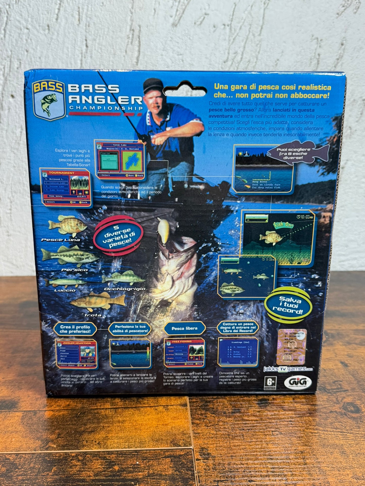 Videogioco Bass Angler Plug & Play Jakks Pacific NUOVO