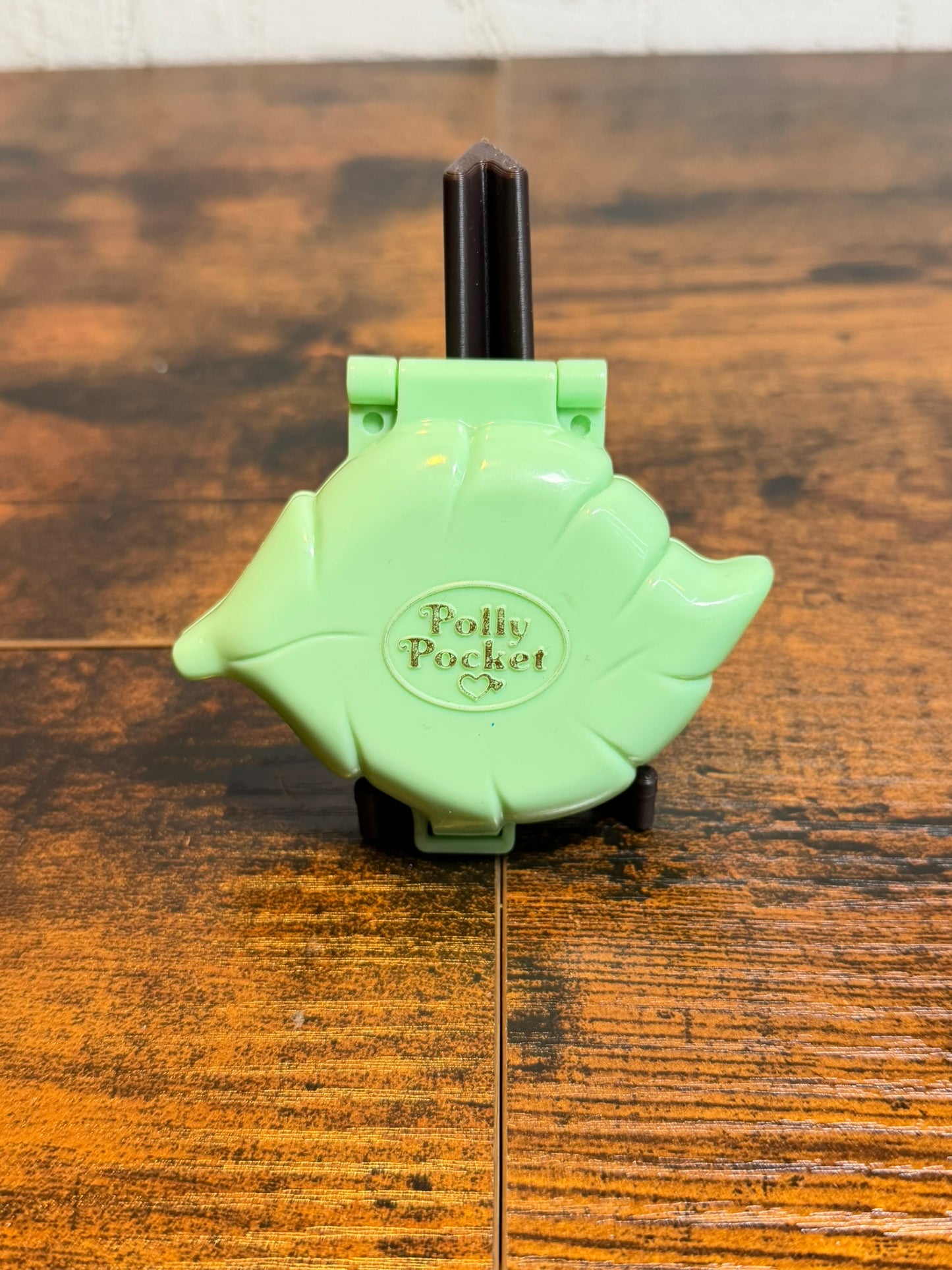 Polly Pocket Bluebird Orecchini COFANETTO Verde Earring case 1991 #911901