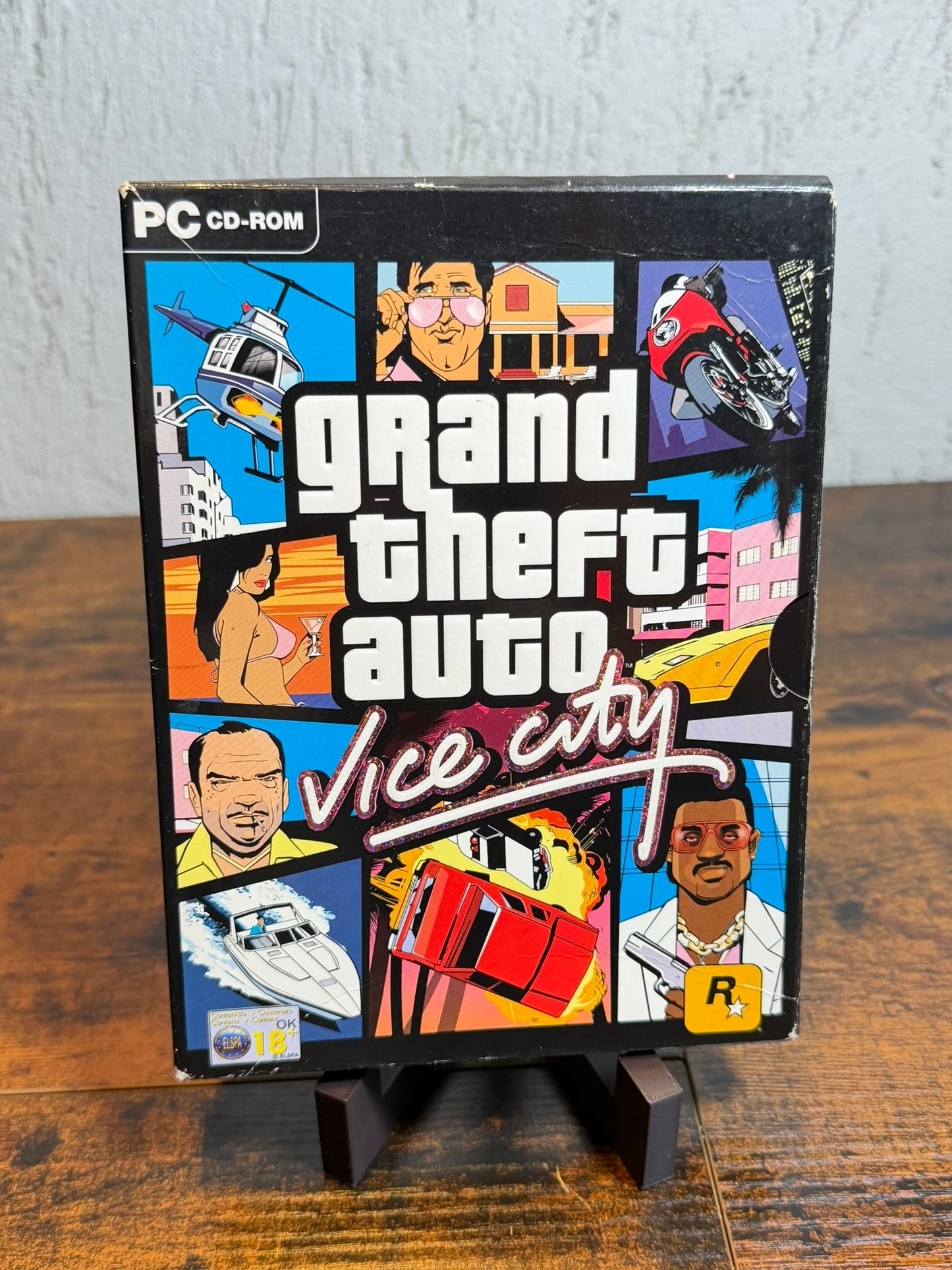 Vintage PC CD-ROM Computer Game ITA GTA Grand Theft Auto Vice City