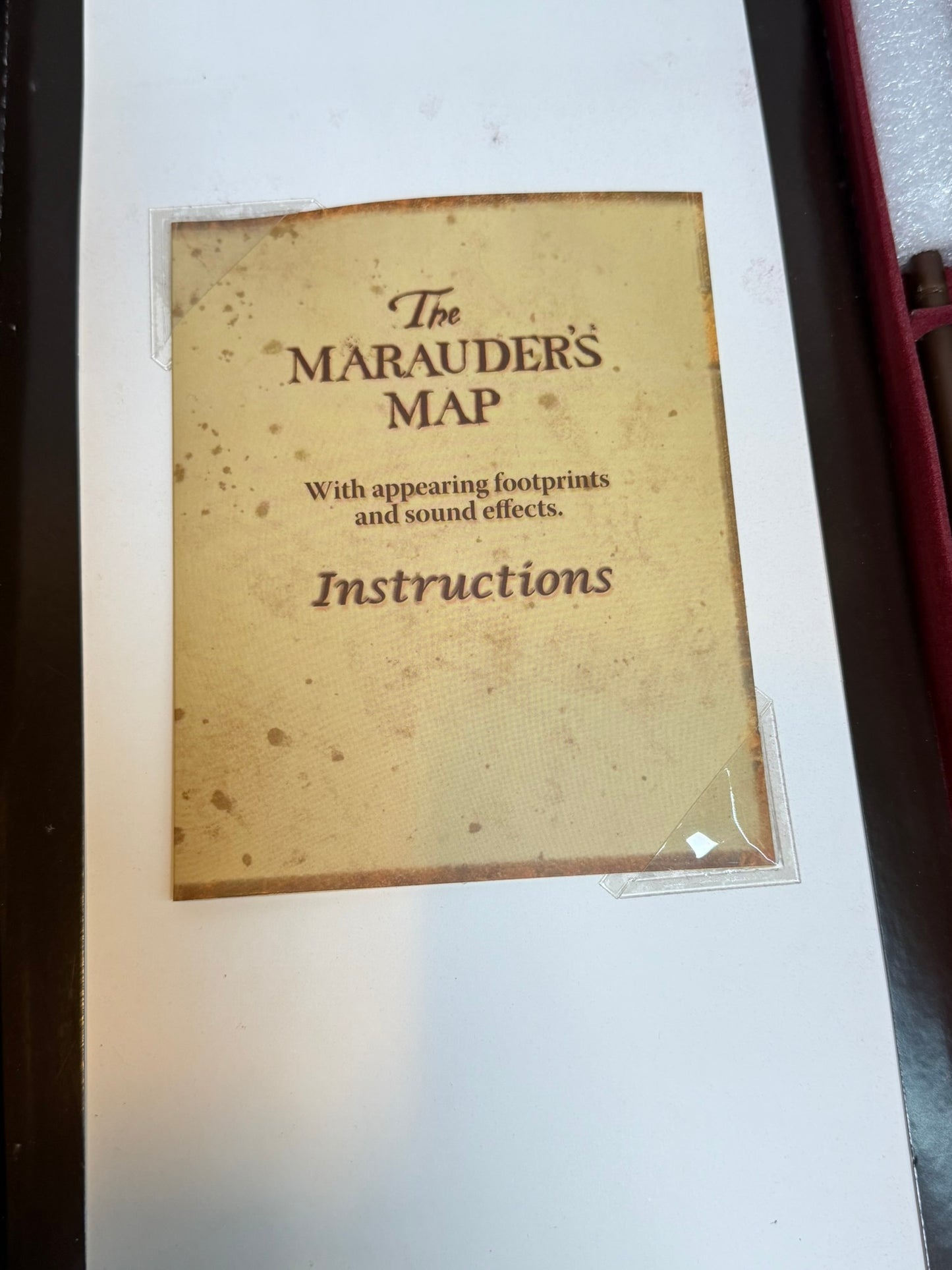 Electronic Marauder's Map Game from the Harry Potter Wizarding World collection