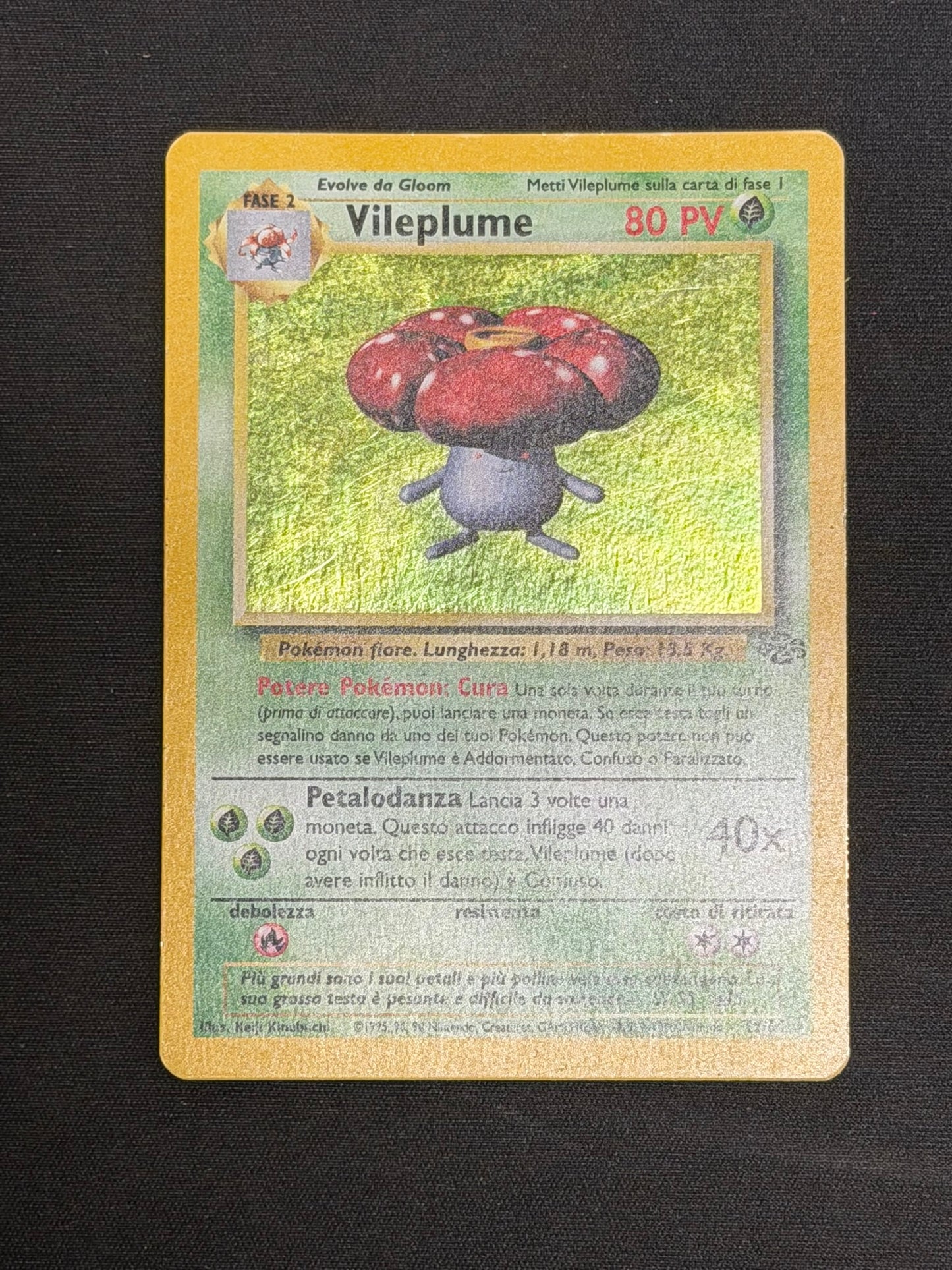 Pokemon Vileplume 15/64 Jungle Rara Holo ITA Played