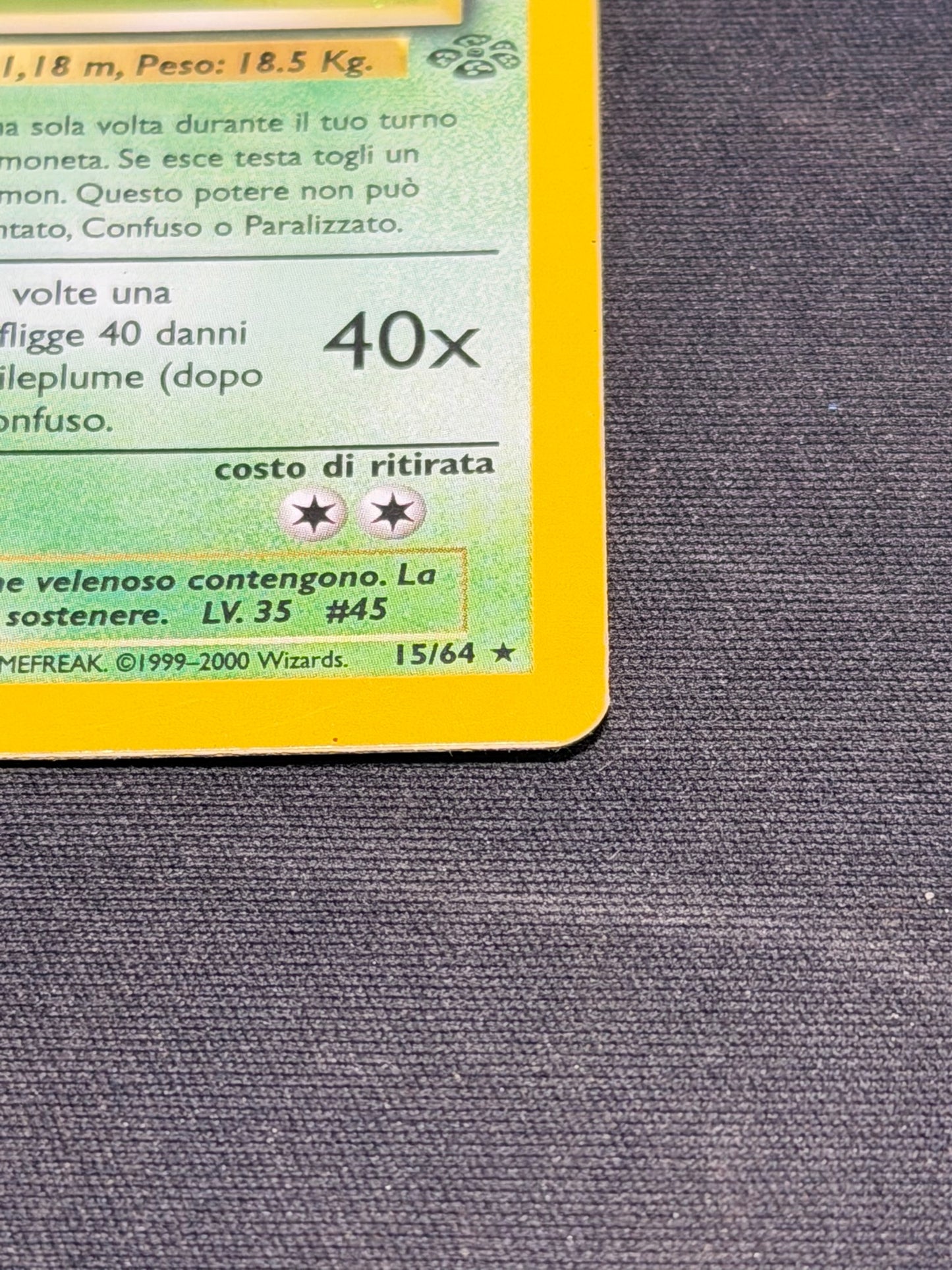 Pokemon Vileplume 15/64 Jungle Rara Holo ITA Played