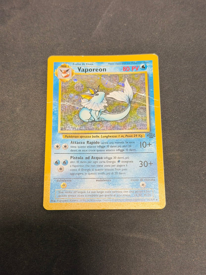 Pokemon Vaporeon 12/64 Rara Holo Jungle Ita poor