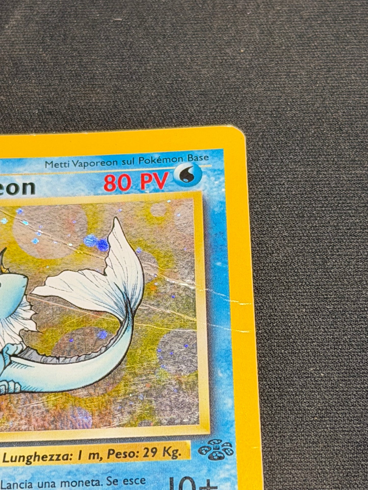 Pokemon Vaporeon 12/64 Rara Holo Jungle Ita poor