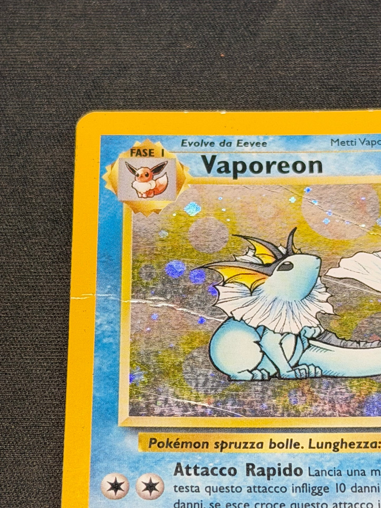 Pokemon Vaporeon 12/64 Rara Holo Jungle Ita poor