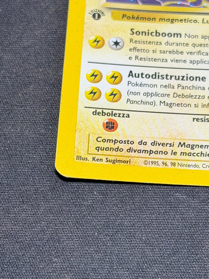 MAGNETON, Pokemon card Set Fossil Holo Prima Edizione 11/62 ITA LP