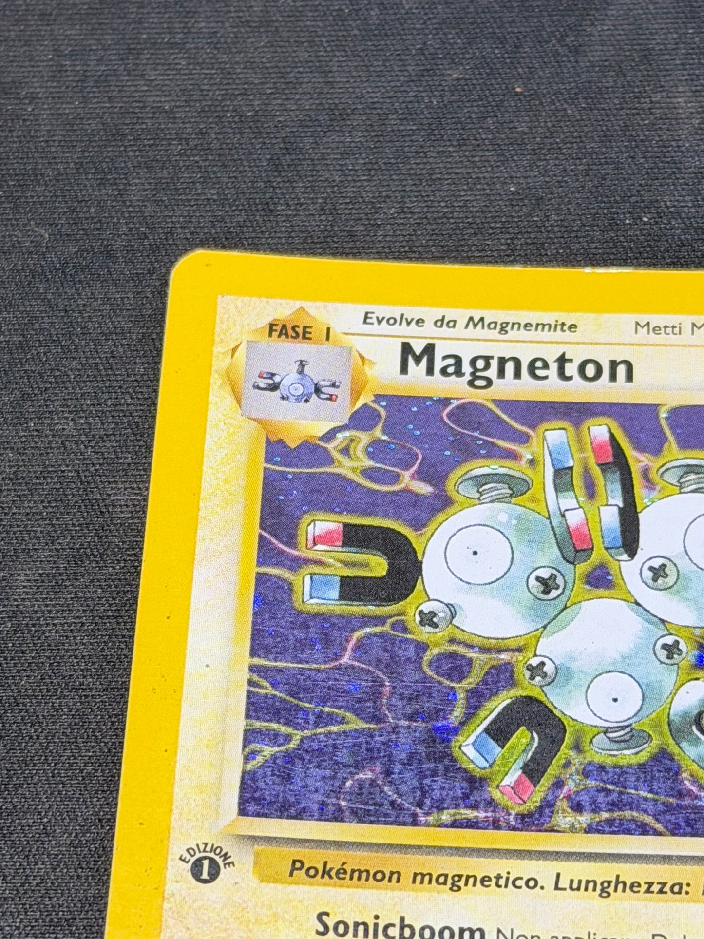 MAGNETON, Pokemon card Set Fossil Holo Prima Edizione 11/62 ITA LP