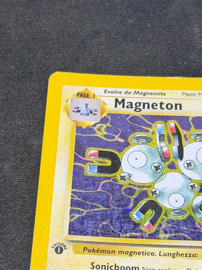 MAGNETON, Pokemon card Set Fossil Holo Prima Edizione 11/62 ITA LP