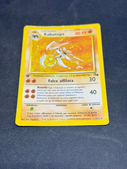 Pokemon Kabutops Holo 9/62 1 Ed - Fossil Prima Edizione - Ita Poor