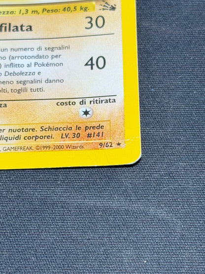 Pokemon Kabutops Holo 9/62 1 Ed - Fossil Prima Edizione - Ita Poor
