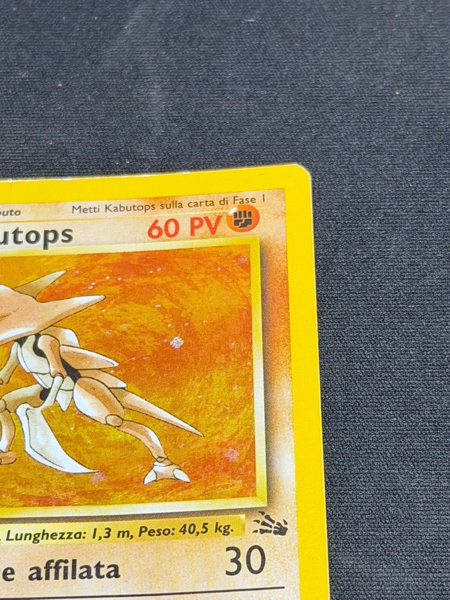 Pokemon Kabutops Holo 9/62 1 Ed - Fossil Prima Edizione - Ita Poor