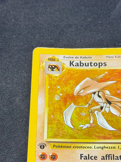 Pokemon Kabutops Holo 9/62 1 Ed - Fossil Prima Edizione - Ita Poor