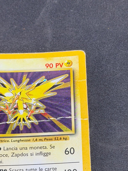 Zapdos 16/102 Carte Pokemon Holo Prima Edizione Ita poor
