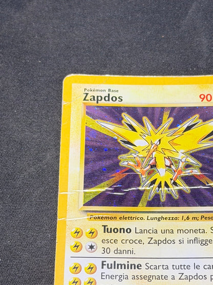 Zapdos 16/102 Carte Pokemon Holo Prima Edizione Ita poor